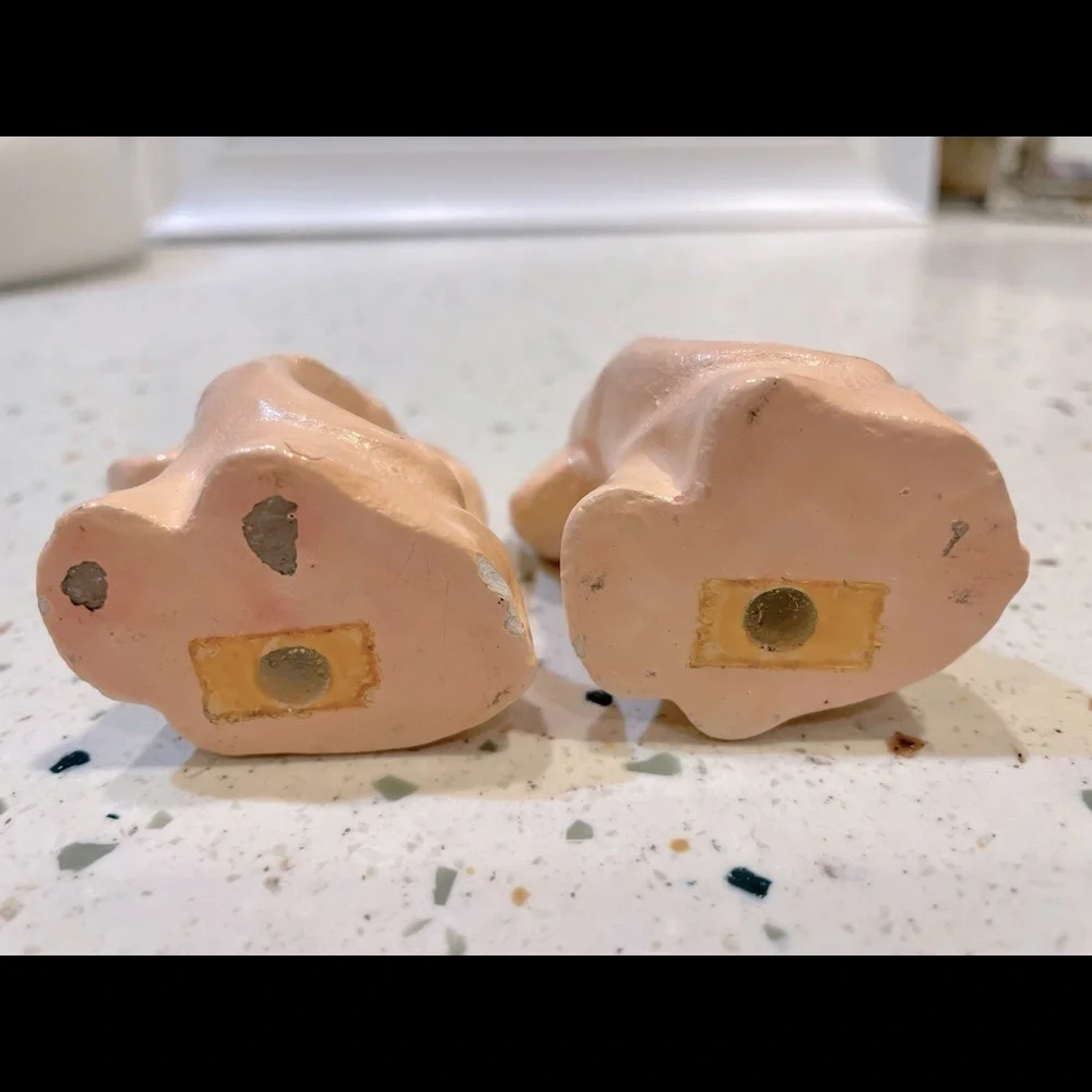 Vintage‎ Pink Elephant Salt & Pepper Shakers